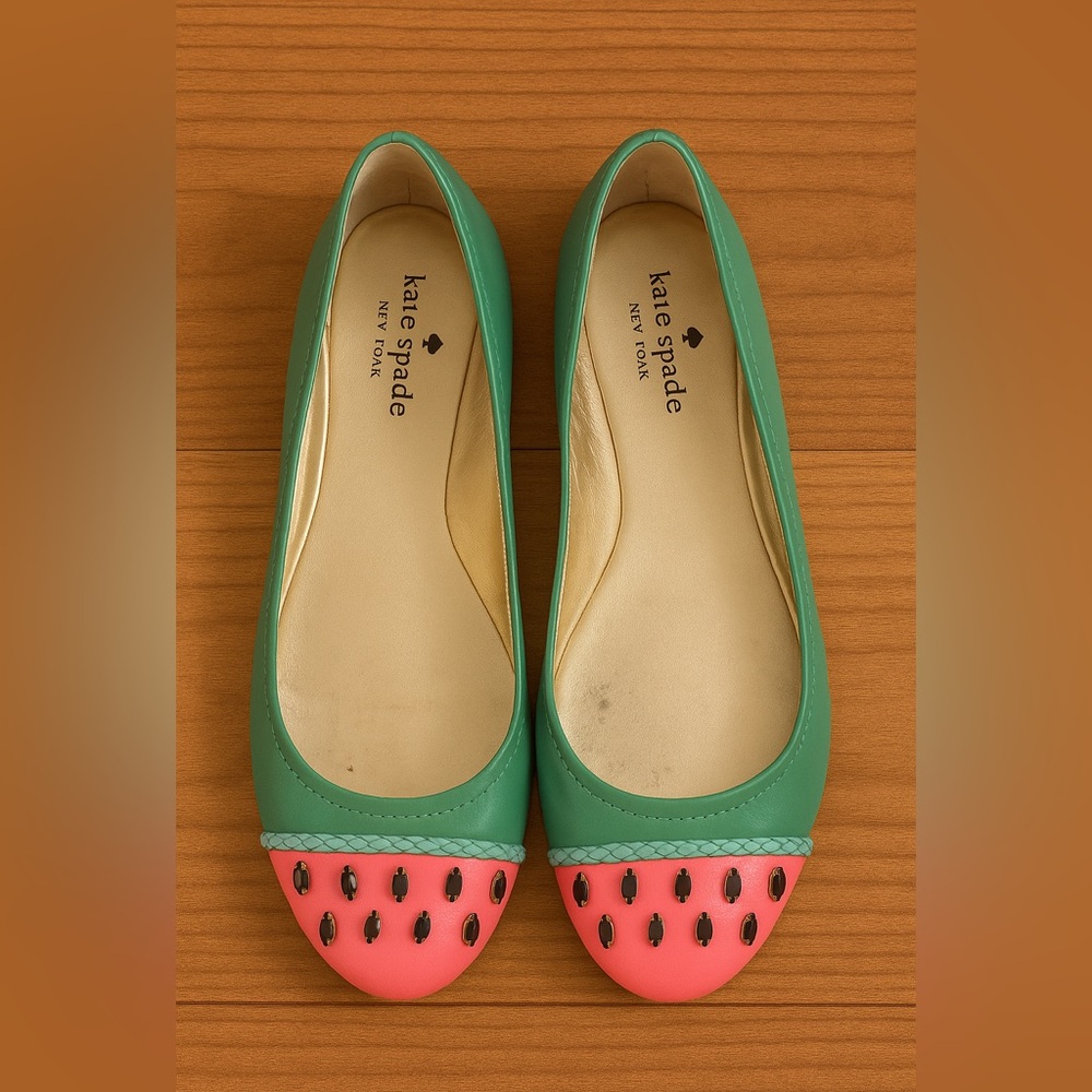 Kate Spade New York Watermelon Flats – Size 7.5